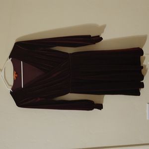 Modcloth maroon velvet dress